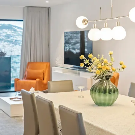 Panoramic Bay And Sea Views - Luxury 3-bed Flat Lägenhet Funchal (Madeira)