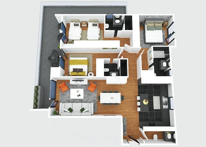 Panoramic Bay And Sea Views - Luxury 3-bed Flat